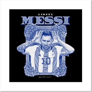 messi qatar Posters and Art